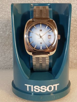 Vintage Tissot Seastar Cal :2481.  Blue Face.  Swiss Automatic Watch.