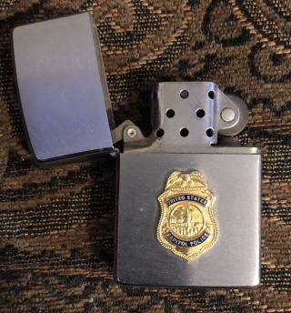 1969 United States Capitol Police Officer Zippo Lighter All & 2