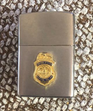 1969 United States Capitol Police Officer Zippo Lighter All & 3