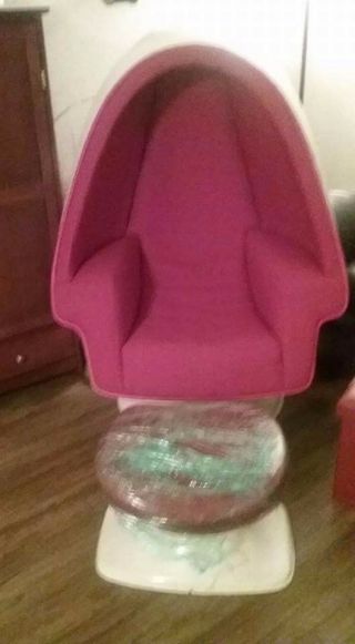 Lee West Alpha Chamber Egg Pod Stereo Chair w/ Stool 3