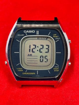 Rare Vintage 1980 Casio 56qs - 38 Digital Chronograph Watch,  Made In Japan