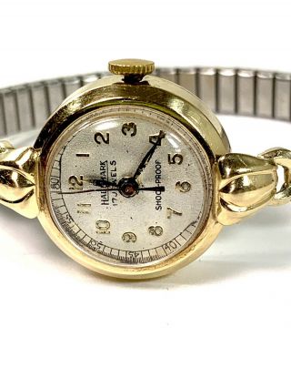 Rare Vintage Hallmark 14k Solid Gold Ladies Watch,  Video Of Watch Below