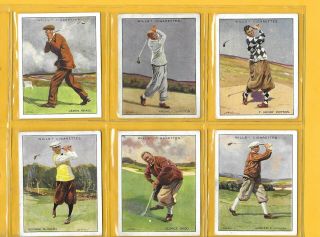 Wills 1930 Famous Golfers (l) - Full Set Of 25