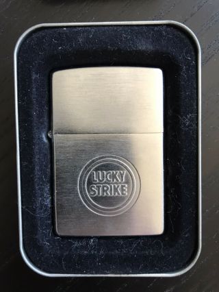 Zippo Lighter " Lucky Strike " 200ls 500 1990s As - Is Cigarette Lighter
