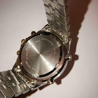Seiko Chronograph 7T32 - 6B50 Men ' s Quartz Watch Gold SQ100 2