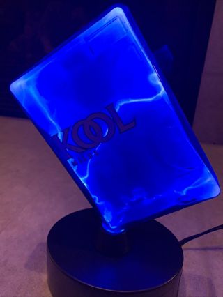 Kool Cigarette glass Blue plasma/static lightning light up motion sign smoking 2
