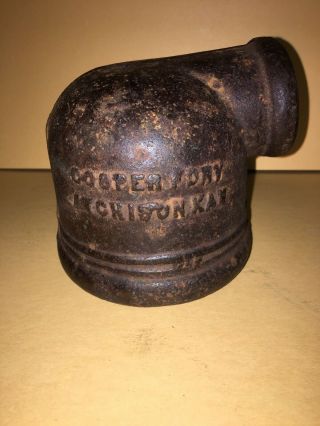 Vintage Cast Iron Water Well Diverter Cup Cooper Foundry Atchison Kansas
