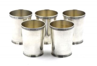 Benjamin Trees Julep Cups Set Of 5 Sterling Silver Drinkware Lexington Ky