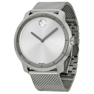 Nwt Movado Bold 44mm Stainless Steel Men 