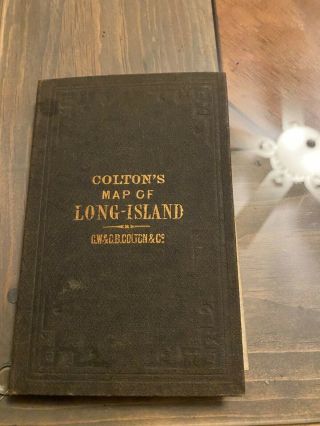 Colton’s Map Of Long Island And The Southern Part Of Connecticut