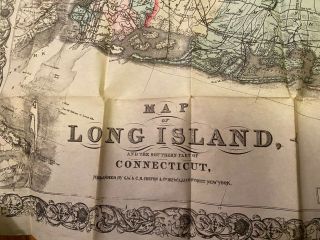 Colton’s Map of Long Island and the Southern Part of Connecticut 2
