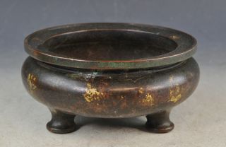 Antiqu Chinese Bronze Incense Burner With Marked