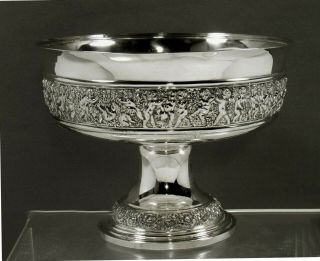 Tiffany Sterling Punch Bowl C1891 Classical - No Mono