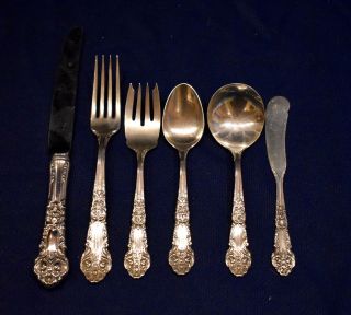 French Renaissance By Reed And Barton Sterling Flatware Set For 4