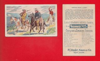 1888 Duke - N105 Cowboy Scenes - Return From A Hunt Ex