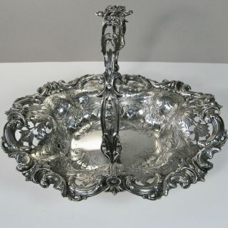 Antique Sterling Silver Centerpiece Pierced Basket by Frank Smith 2218 1072gm 2