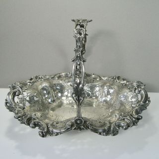 Antique Sterling Silver Centerpiece Pierced Basket by Frank Smith 2218 1072gm 5