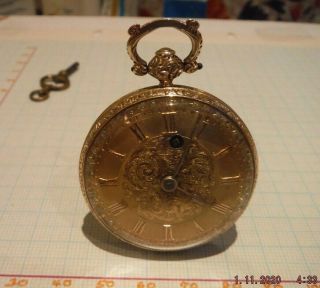 1836 Antique 18ct Gold Verge Fusee Pocket Watch By Thomas Cox Savory London