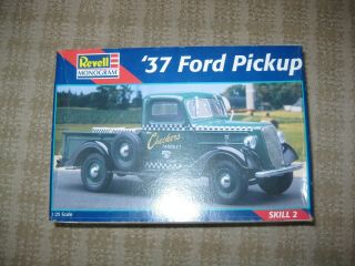 Vintage Revell 1/25 Scale 1937 Ford Pickup Truck,  C2014: Complete,  Unstarted