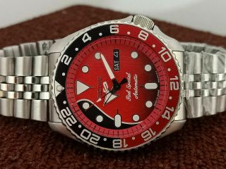 Red Special Brian May Dial Mod Seiko 7s26 - 0020 Skx007 Automatic Watch 706426