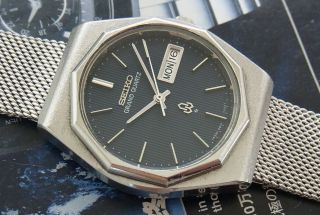 & Rare Vintage Seiko Grand Quartz Day/date Model 4843 - 7000 Japan Made Watch