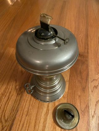 Antique Wanzer Clockwork Oil Lamp - Usa Patent