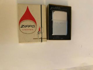 Vintage Zippo Lighter No 250 High Polish Inscribed Has Box
