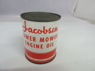 Vintage Advertising Jacobsen Mower Oil Can Bank Tin M - 599