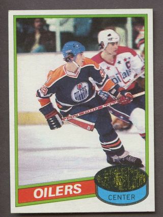 1980 Topps Hockey 250 Wayne Gretzky Edmonton Oilers Hof