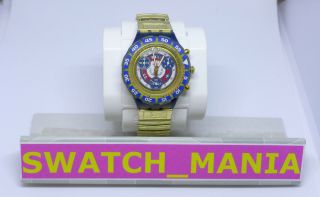 Orologio Swatch Sen 101 Sen102 Commendatore,  Acqua Chrono,  Vintage Watch 1995