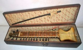 Antique Traditional Indian Dilruba String Folk Music Instrument Esraj Sitar