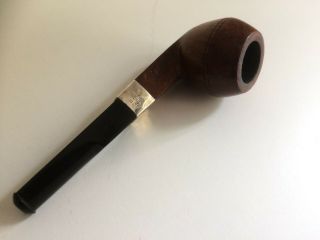 Antique Ambory London Made & Sterling Silver Briar Smoking Pipe - 2 Of 3 - 1920