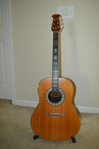 Ovation Vintage Acoustic Guitar 1975 Natural Model 1119 - 4 - Usa