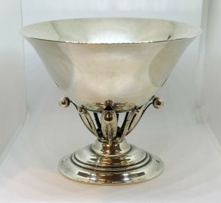 Georg Jensen Pattern 6 Sterling Compote / Footed Bowl,  Denmark,  By Johan Rohde