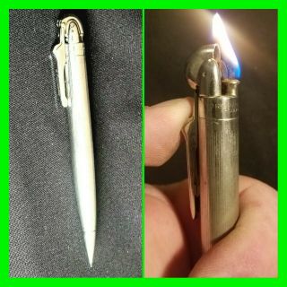 Unique Vintage Ronson Penciliter Mechanical Pencil Lighter In Order