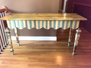 Mackenzie Childs Vintage Marble Entry Table