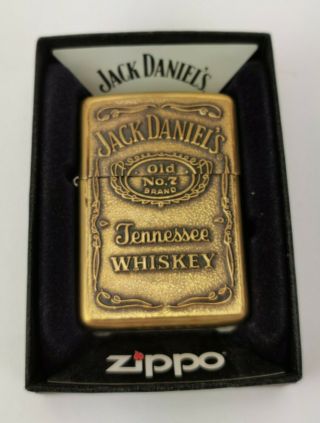 Brass Jack Daniels Zippo Lighter 2008 Model