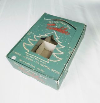 Vintage Twinkler Spinner Ornament - Box Only - 1950s Tinkle Toy Carousel Storage