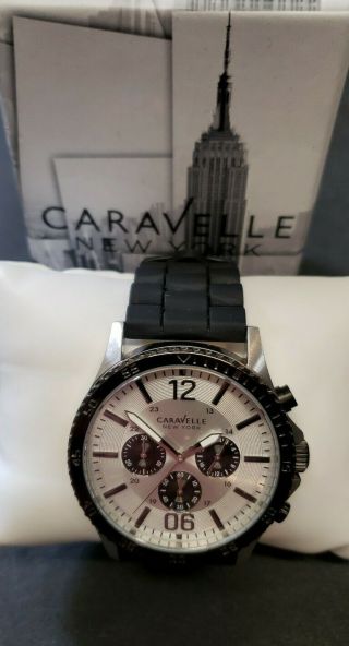 Caravelle By Bulova Mens 45a126 Chronograph Watch Battery