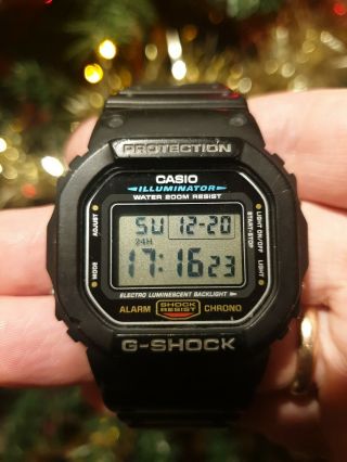 Vintage Casio G Shock Dw - 5600e Watch With 1545 Movement