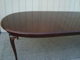 61210 THOMASVILLE Cherry Dining Table w/ 2 leafs,  6 Chairs 3