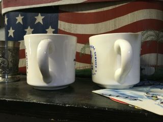 2 Vintage US Postal Service - USPS Management Academy Ceramic Mugs Coffee Cups 3