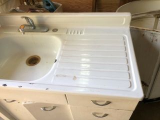 6 Vintage Metal Kitchen Cabinets With Sink And Base