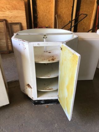 6 vintage metal kitchen cabinets with sink and base 6