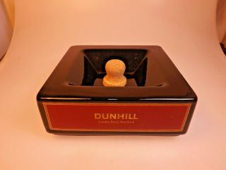 Dunhill Advertisement Ceramic Ashtray For Pipe,  Cigar,  Cigarette W/a Corkknocker