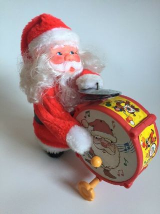 Vintage Animated Santa Play Christmas Songs,  Beats Drum And Cymbals