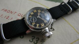 Ww2 Elgin Sub Second Usn Buships Military Watch With Canteen Case