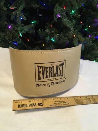 Vintage Everlast Leather Weight Lifting Body Building Belt 1013 Size M Usa Made