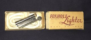 Vintage Imco Foxhole Cigarette Lighter