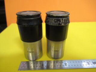 Vintage Ao Spencer Ocular Eyepiece Pair 9x Microscope Part As Pictured &ft - 6 - 170